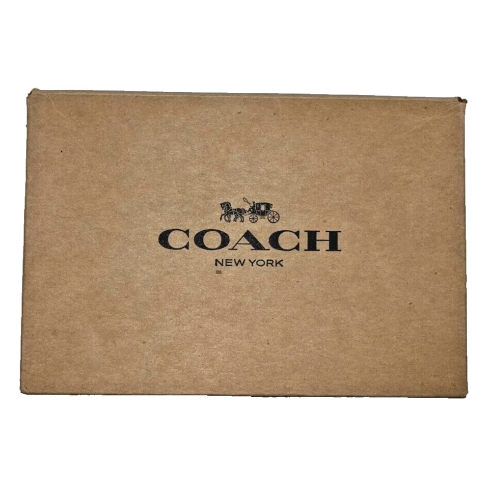 Coach Rainbow Corner Zip Wristlet Wallet F26938 Black Leather NWT $95 MSRP
